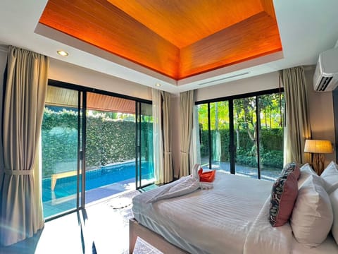 One-Bedroom Pool Villa | Premium bedding, in-room safe, individually decorated, blackout drapes