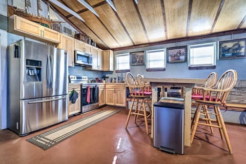 Kitchen in living area.
