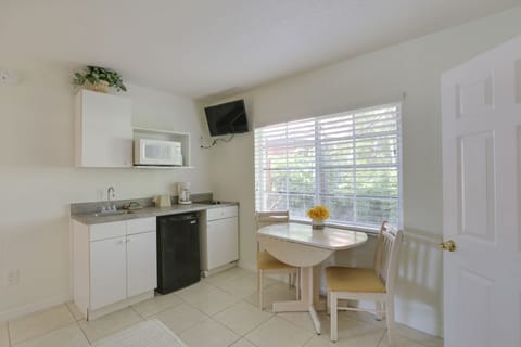 Apartment, 1 Bedroom, Kitchenette | Private kitchen | Mini-fridge, microwave, cookware/dishes/utensils, paper towels