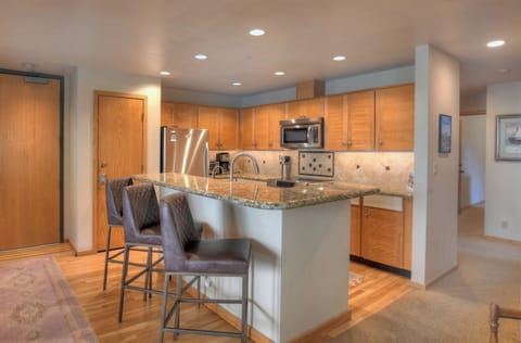 Fully stocked kitchen