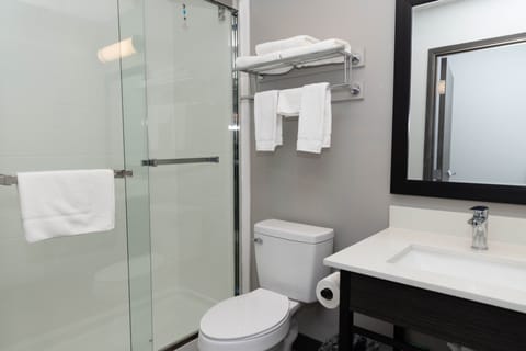 Standard Room, 1 King Bed, Non Smoking | Bathroom | Towels
