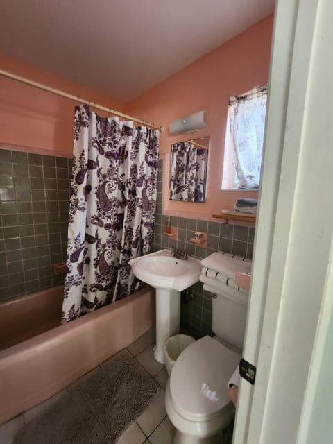 1 Bedroom Apartment, 2 Double Beds | Bathroom | Shower, hair dryer, towels