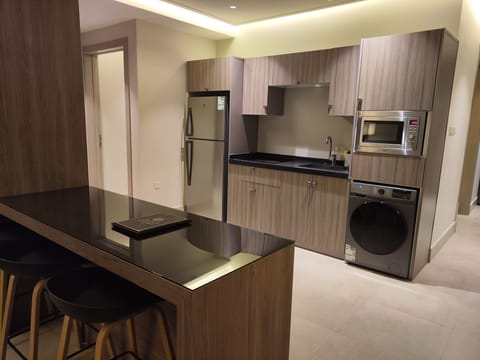 Two bedrooms | Private kitchen | Microwave, espresso maker, electric kettle