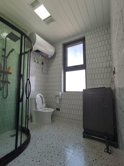 Elite House | Bathroom | Shower, rainfall showerhead, designer toiletries, hair dryer