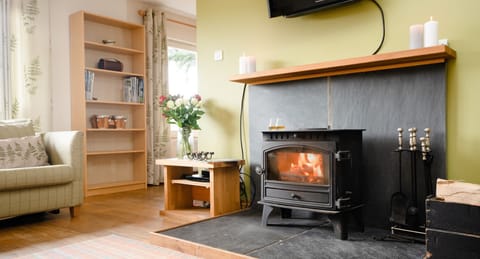 Salmon Run Lodge woodburner