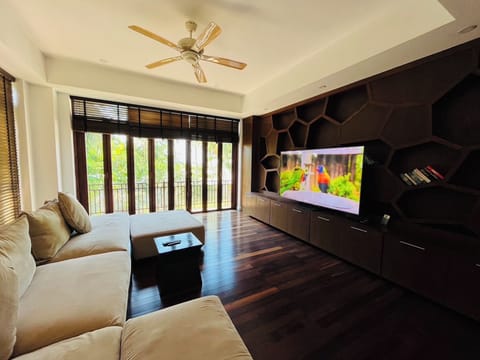 Villa, 4 Bedrooms | Living room | 40-inch flat-screen TV with cable channels, LCD TV, DVD player