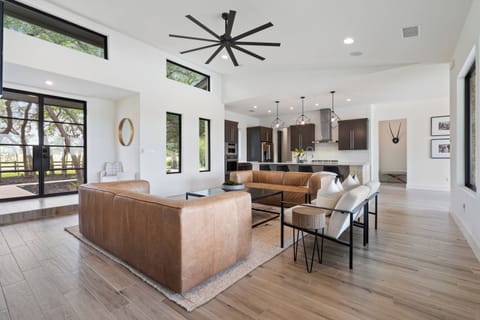 Living room with tons of natural light