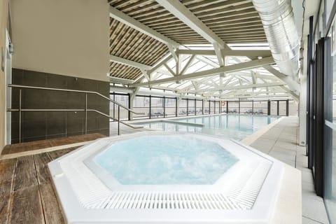 Indoor pool, seasonal outdoor pool