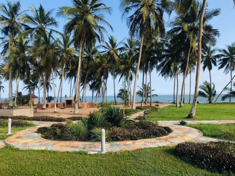 Outdoor banquet area