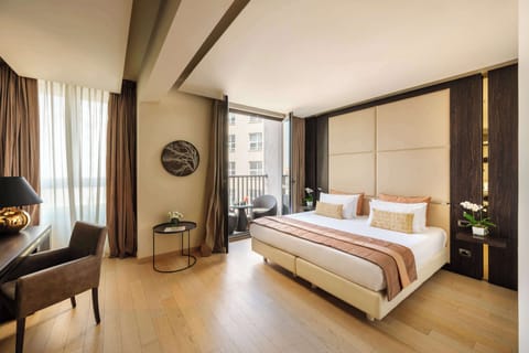 Exclusive Double or Twin Room, Balcony, City View | Premium bedding, down comforters, minibar, in-room safe