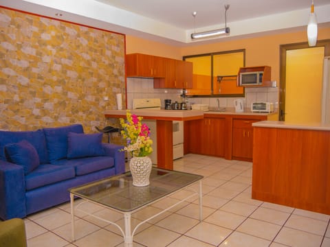 Apartment | Private kitchen | Coffee/tea maker, toaster oven, eco-friendly cleaning products