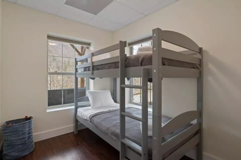 Guest bedroom with twin bed bunk beds.