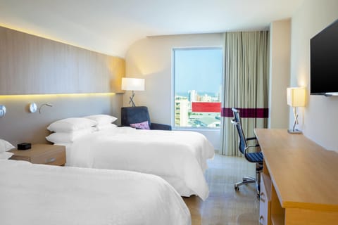 Traditional Room, 2 Double Beds | Premium bedding, minibar, in-room safe, desk