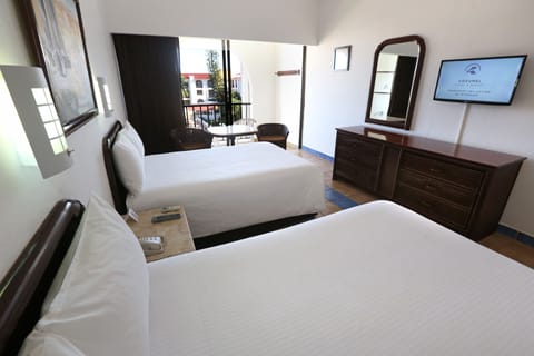 Standard Room, Pool View | In-room safe, iron/ironing board, free cribs/infant beds