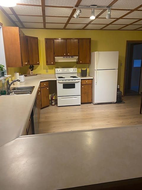 Electric stove; fridge and freezer