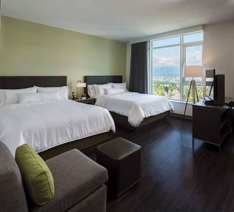 Studio, 2 Queen Beds | 1 bedroom, premium bedding, in-room safe, desk