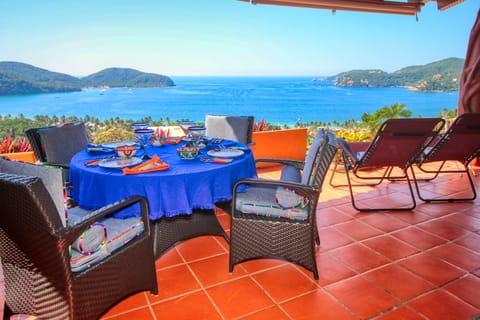 Enjoy the SPECTACULAR view of La Ropa beach from every room in Casa del Mar!