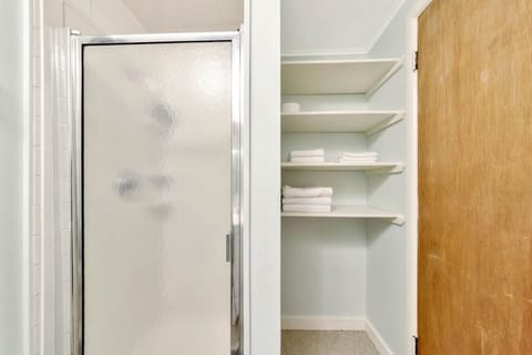 Favorite part of the day is shower time.