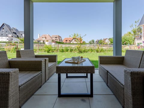 Furniture, Plant, Table, Sky, Azure, Rectangle, Building, Shade, Interior Design, Window
