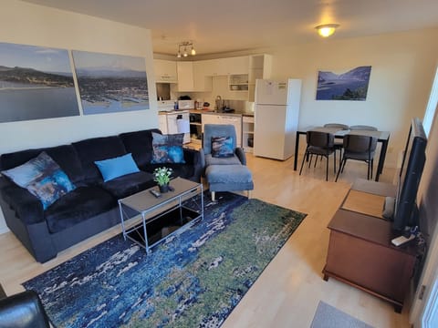 Apt 6 Upper View:  Hood River Suites Extended Stay Downtown | 1 bedroom, premium bedding, memory foam beds, individually decorated