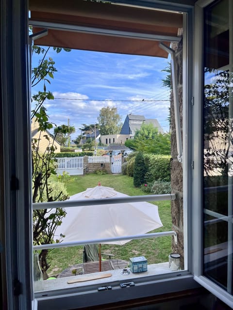 View to the south garden from one of the window in the kitchen