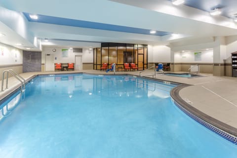 Indoor pool, open 5:00 AM to 11:00 PM, sun loungers
