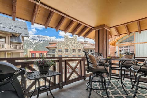 Ski Slope & Sky Chute Views from Amazing Corner Patio. Private, top floor unit in the heart of Center Village at Copper Mountain!