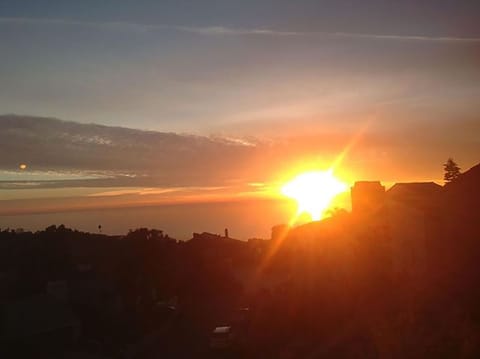 Sunset from the decks ... ocean views from every floor in the Sanctuary