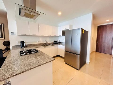 Elite Apartment, Multiple Beds, Ocean View | Private kitchen | Full-size fridge, microwave, blender, griddle