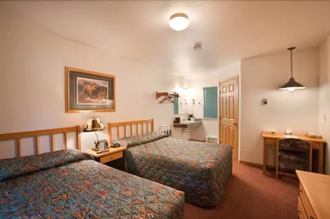 Standard Double Room, 2 Double Beds | Blackout drapes, iron/ironing board, free WiFi, bed sheets