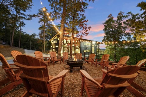 The fire-pit is the perfect spot to gather, make memories, and enjoy the views