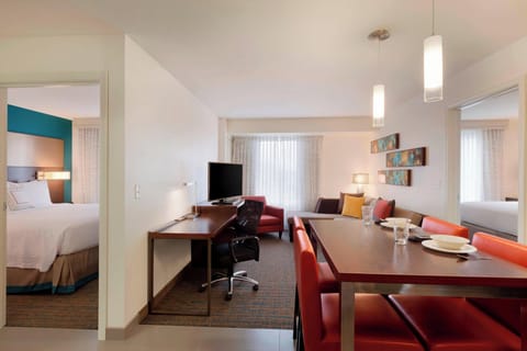 Suite, 2 Bedrooms | Down comforters, desk, laptop workspace, blackout drapes