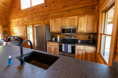 Leather granite counter tops