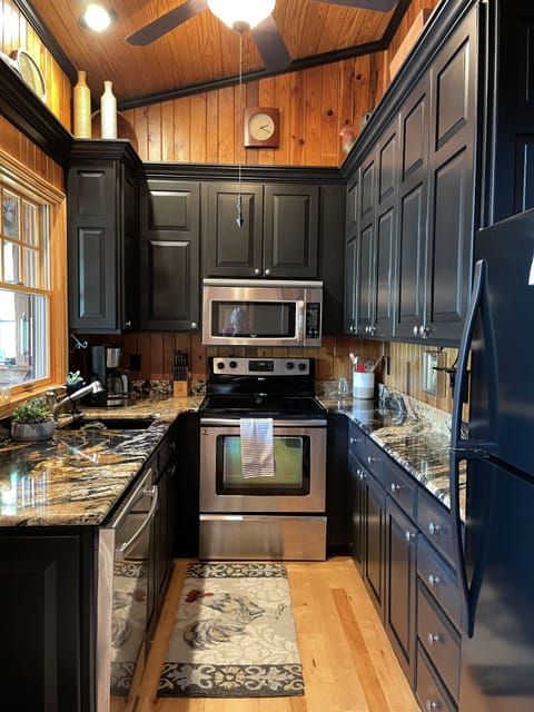 Fully stocked galley kitchen