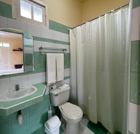 Comfort Room, Multiple Beds, Private Bathroom, City View | Bathroom | Rainfall showerhead, free toiletries, hair dryer, towels