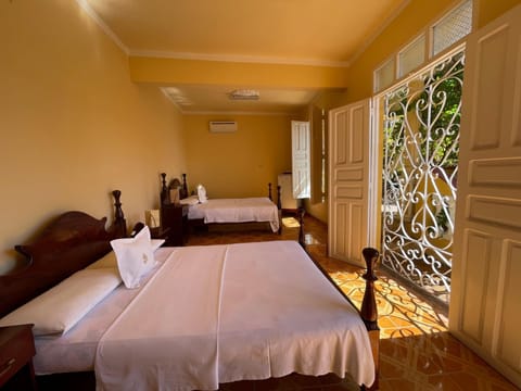 Superior Room, 2 Double Beds, Private Bathroom, Courtyard View | In-room safe, laptop workspace, free WiFi