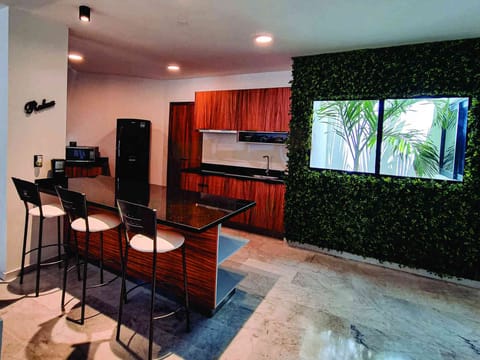 Superior Apartment | Private kitchen | Full-size fridge, microwave, espresso maker, rice cooker