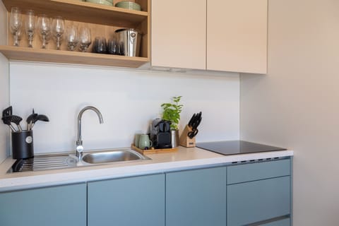 Family Premium Holiday Home | Private kitchen | Fridge, stovetop, dishwasher, coffee/tea maker