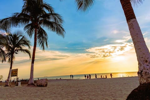 Beach nearby, white sand