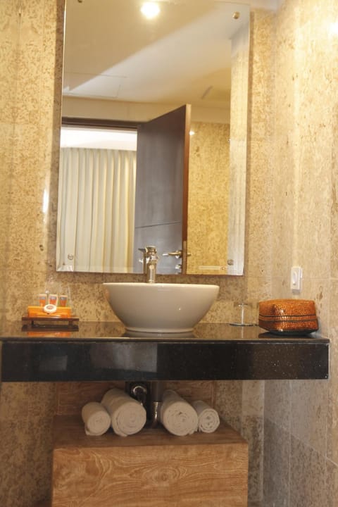 Deluxe Room | Bathroom | Shower, rainfall showerhead, free toiletries, hair dryer