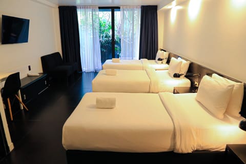 Standard Triple Room (Adult Only) | Premium bedding, minibar, in-room safe, desk