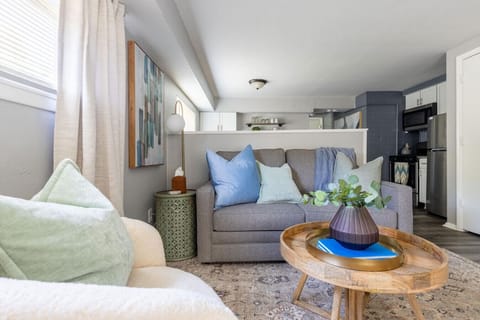 Comfortable sofa and coffee table