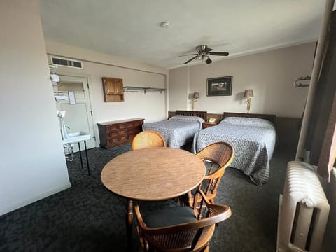 Family Room, 2 Double Beds, Non Smoking | In-room safe, blackout drapes, bed sheets