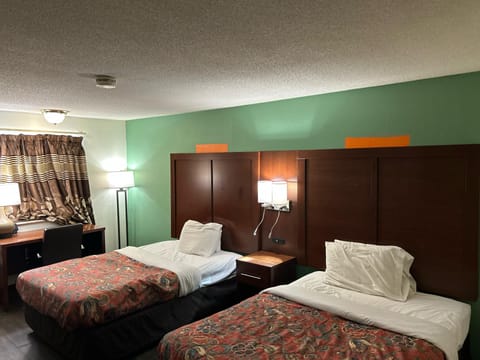 Room, 2 Queen Beds, Smoking | Desk, bed sheets