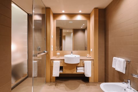 Superior Double or Twin Room | Bathroom | Rainfall showerhead, free toiletries, hair dryer, bathrobes