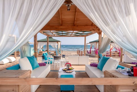 Private beach, beach cabanas, sun loungers, beach umbrellas