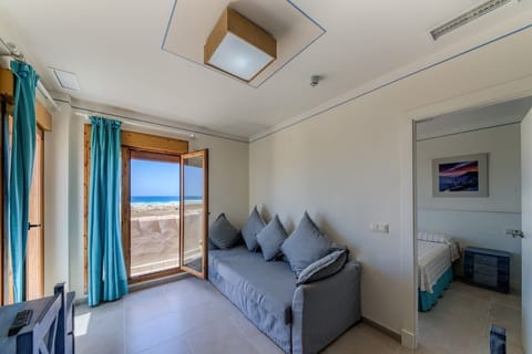 Panoramic Studio Suite, 1 Double Bed with Sofa bed, Ocean View | Living area | 24-inch flat-screen TV with digital channels, TV