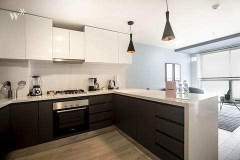 Royal Apartment | Private kitchen | Fridge, microwave, oven, blender
