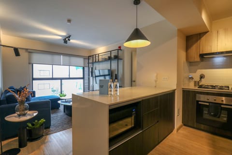 Exclusive Apartment | Private kitchen | Fridge, microwave