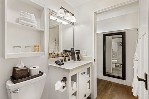 Serenity | Bathroom | Designer toiletries, hair dryer, bathrobes, slippers